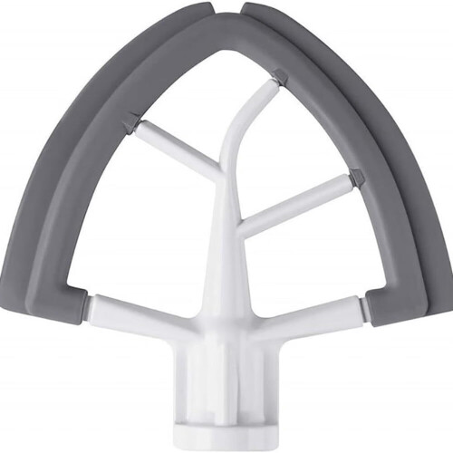 Batedor plano com bordas de silicone para KitchenAid 4,5–5 qt