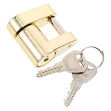 Hochsicherheits-Vorhängeschloss aus Zinklegierung, goldfarben, 1 Stück