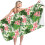 Toalha de Praia Hibiscus com Design Tropical 30x60 polegadas 1