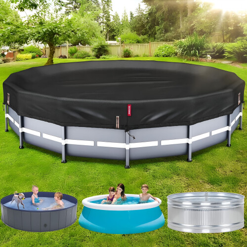 Round Pool Cover 18 Ft with Ratchet System