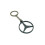 Mercedes Benz keychain emblem accessory gray M 2