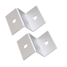 Aluminiowe uchwyty do paneli słonecznych Z do montażu na dachu, 4 sztuki
