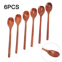 Gerich Holzrührlöffel im koreanischen Stil, 23 cm, 6 Stück