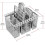 Dishwasher cutlery basket with removable handle 2