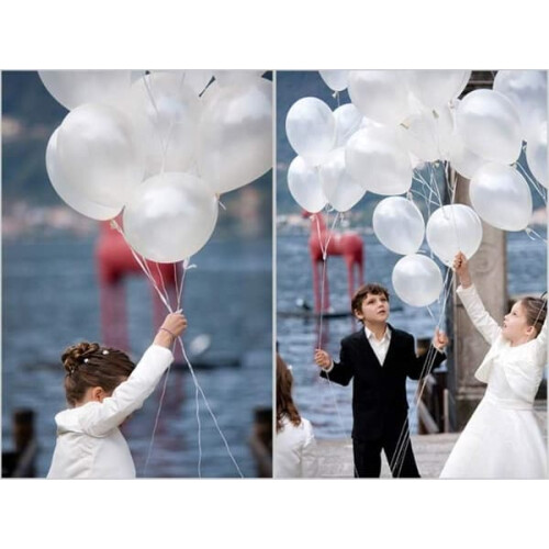 White balloons 10 inches 100 pieces 2