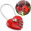 Heart-shaped padlock 3-digit combination lock 4