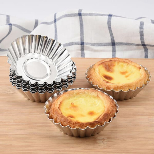 Baking Molds Aluminum Silver 10 Pack 2