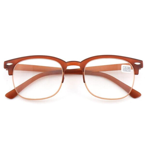 Stilvolle Lesebrille mit Stärken +1,0 bis +4,0, braun +2,0 2
