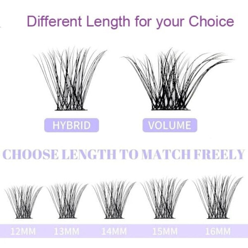False Eyelashes Natural Volume Black 40 Pieces 2