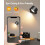 Applique murale d'intérieur, lampe LED rechargeable murale à commande tactile avec port USB-C 4