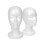 White Foam Mannequin Head Styrofoam Wig Display 2-pack 2