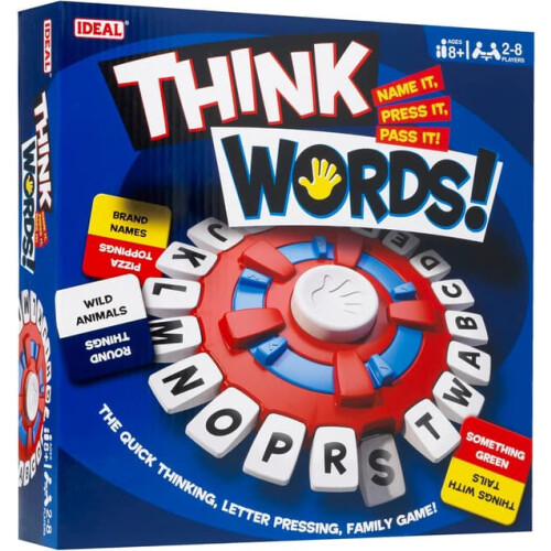 Think Words letter-squeezing word game for 2-8 players 1