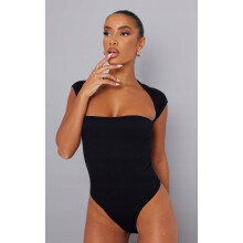 PRETTYLITTLETHING BORDÁS BODY FEKETE M 0A1A1_C*