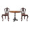 Dollhouse miniature kitchen table and chairs set 1:12 scale 2