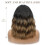Short wavy wig with bangs for women, shoulder-length 3