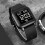 Square Watch Black Large Dial Waterproof Chronograph 2