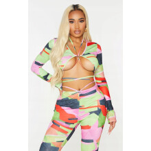 PRETTYLITTLETHING NŐI BLÚZ SIMA 40 1Z3F4_B*