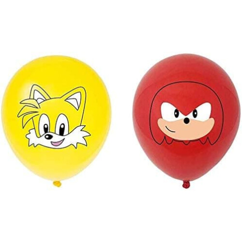 Sonic the Hedgehog balloons latex 60 pcs 2