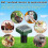 Solar-powered mole repeller 4-pack 4
