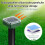 Solar-powered mole repeller 4-pack 3