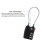 TSA Combination Padlock for Luggage - Black 4