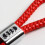 Audi key ring braided leather red one size 5
