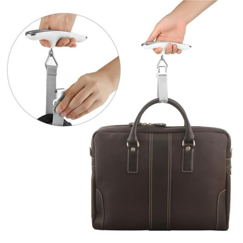 Electronic Luggage Scale Stainless Steel Silver 2