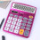 Desktop Calculator 12-Digit LCD Purple Solar/Battery 2
