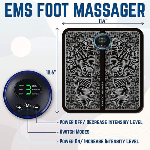 EMS Electric Foot Massager 6 Modes 9 Intensities 1