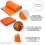 Emergency Thermal Sleeping Bag Outdoor Waterproof 4-Pack 4
