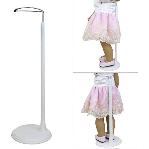 White Adjustable Doll Stand for 14-18 Inch Dolls 3-Pack 2