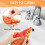 Interactive cat toy splashing fish orange 3