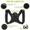 Back Posture Support Strap Black L 6