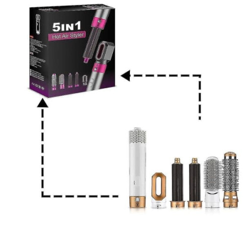 Air Styler - Επαγγελματικό Πολυλειτουργικό Εργαλείο Χτενίσματος Μαλλιών 5 σε 1 BLANCK 2