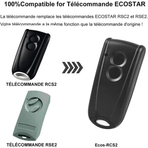 Ecostar Garage Door Remote Control 433MHz RSC2 1
