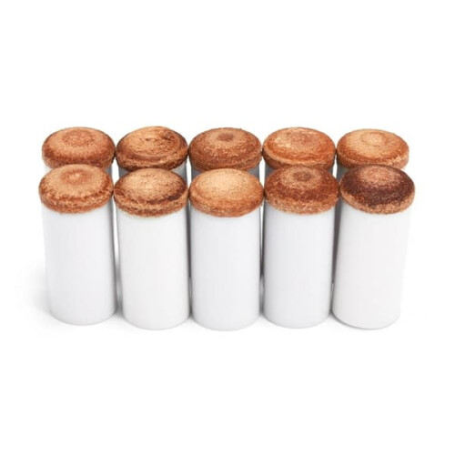 Billiard Cue Tops Snap-On Leather 13mm 25 pcs 2