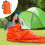 Emergency Sleeping Bag Lightweight Thermal Orange 4pcs 2