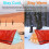 Emergency Sleeping Bag Lightweight Thermal Orange 4pcs 4