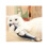 Squeaking Fish Cat Toy Rechargeable Silver 1pc 6