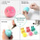 Cat Ball Toys Fluffy Plush Interactive Chirping 3-Pack 5