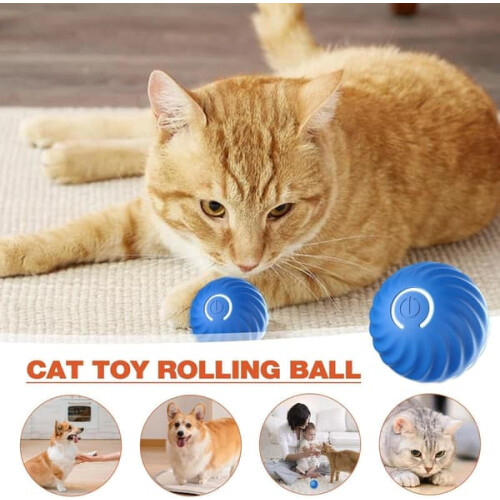 Self-Rolling Dog Ball with 2 Modes and Replaceable Shell 1