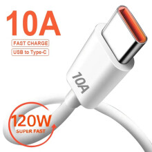Câble USB Type-C à charge rapide 10 A, compatible avec iPhone 15, Xiaomi Redmi et Samsung Poco F5 - Câble de charge de données