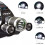 LED headlamp rechargeable 30W black 2