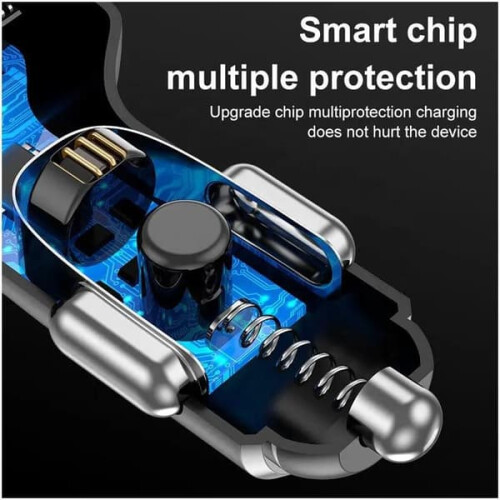 Fast Charger PD Type-C and QC 3.0 Car Adapter Silver 2