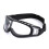 Black ski goggles with clear lens 2