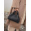 Polene lychee leather cloud shoulder bag black 4