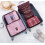 Luggage Organizer Set Orange 3-Piece 3
