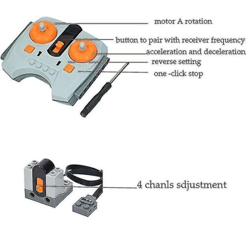 Power Functions Motor for Building Blocks Compatible with 2