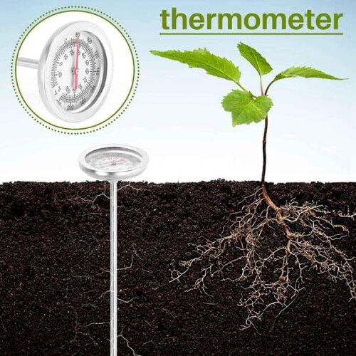 Compost Soil Thermometer Stainless Steel 50 cm 1