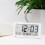 LCD alarm clock white ultra-thin foldable portable 1 piece 4